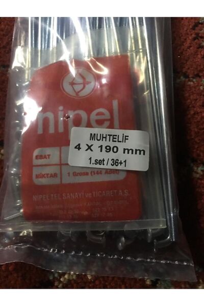 Nipel Jant Teli 4x190mm