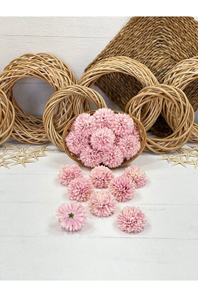 KOZALILAR Yapay Çiçek 10'lu Mini Boy Tek Baş Yapay Kasımpatı(Çap:6 cm)