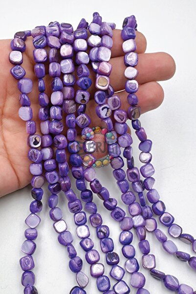 Ebruli Boncuk Φυσικές Χάντρες από Φυσικό Έγχρωμο Μαργαριτάρι - 1 Σειρά