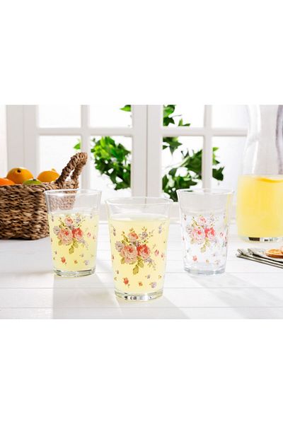 Madame Coco Alicia Std Set of 3 Water Glasses - 200 ml Classic