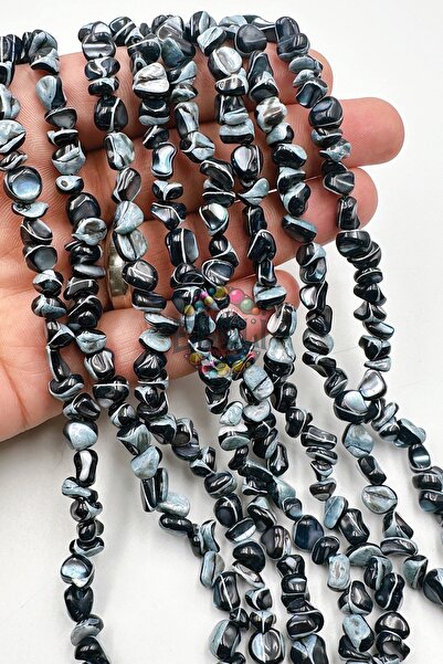 Ebruli Boncuk Φυσικές Χάντρες από Φυσικό Έγχρωμο Μαργαριτάρι - 1 Σειρά