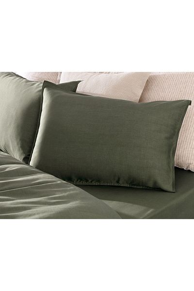 Madame Coco Loire Single Tencel Duvet Cover Set ( Tencel:trade_mark: ) - Khaki