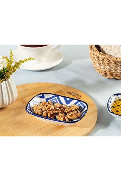 Madame Coco Rêve Bleu Carre Tabak - Mavi - 12x9 Cm