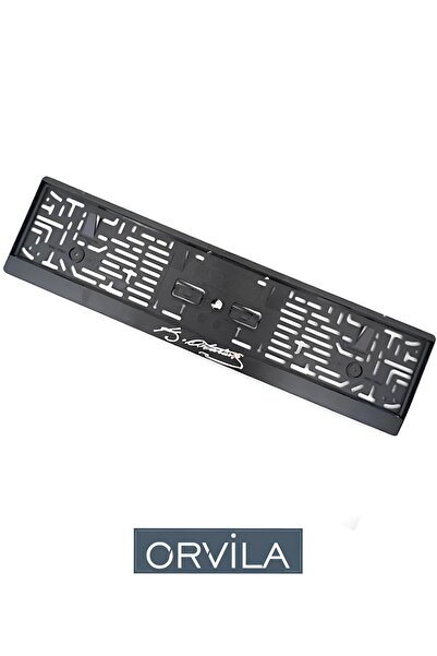 Orvila Atatürk Imzalı Siyah Dikdörtgen Plaka Plakalık Çerçeve 1 Adet