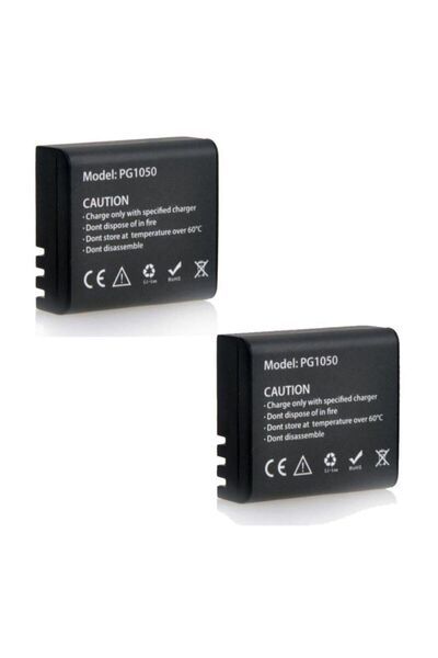 SIGHTZER H9r H8r H16r H6s H7s Uyumlu Pg1050 2'li Çift Batarya Seti