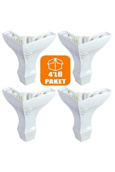 Lükens Kanepe Mobilya Baza Yatak Koltuk Puf Ayağı 4’lü Vida Hediyeli 8 Cm
