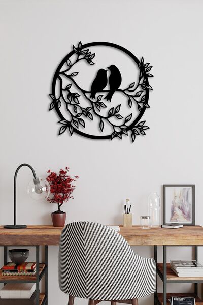 ABCPANO Metal Kuş Tablosu Dekoratif Ev Ofis Dekor Modern Duvar Mutfak Süsü Do...