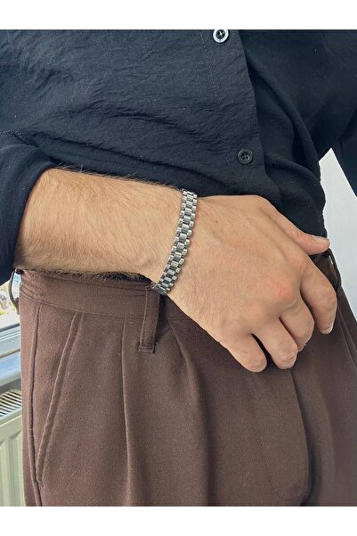 Arvens سوار من الفولاذ المقاوم للصدأ باللون الفضي للرجال والنساء - غير مشوه للجنسين