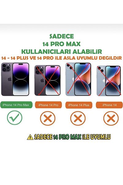 KILIF HOUSE حافظة لوكس متوافقة مع هاتف آيفون 14 برو ماكس بسطح حجري لامع بالكامل