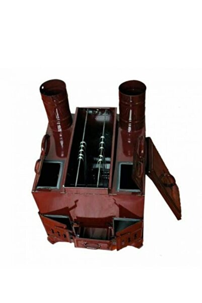 ÖZSAL Tokat Kebap Ocağı 40x40 Ebatlarında Emaye Kaplamalı Kebap Sobası