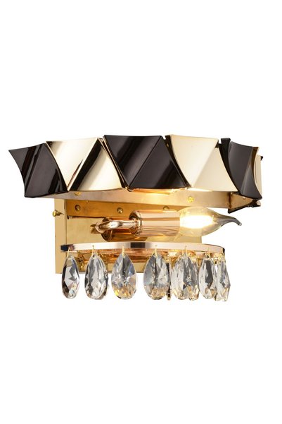 Apliqa Betty Gold Plated 8 Watt LED Headboard, Living Room LED Wall Lamp