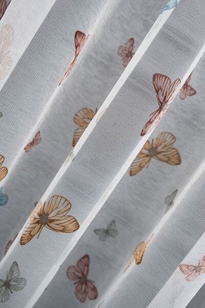 Brillant Farbateks Butterfly Метелик з малюнком Модель Кольоровий Рідкісний Плісирований Не потребує прасування Тюлеві штори