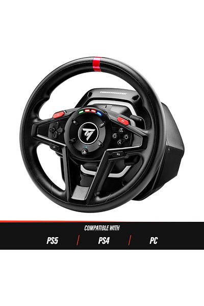 Thrustmaster T128، عجلة سباق Force Feedback مع دواسات مغناطيسية، بلاي ستيشن 5، بلاي ستيشن 4، الكمبيوتر الشخصي