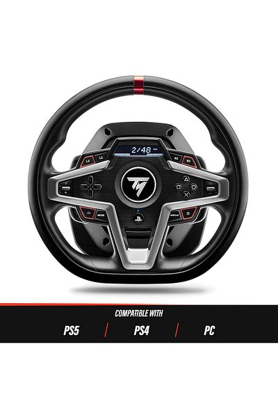 Thrustmaster T248 Racing Wheel, Magnetic Pedals, Hybrid Drive, Paddle Shifters, Dynamic Feedback (PS5, PS4, PC)