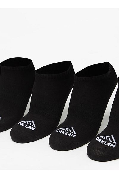 Oaklan by Shoexpress Logo Print Ankle Length Sports Socks - Set of 5