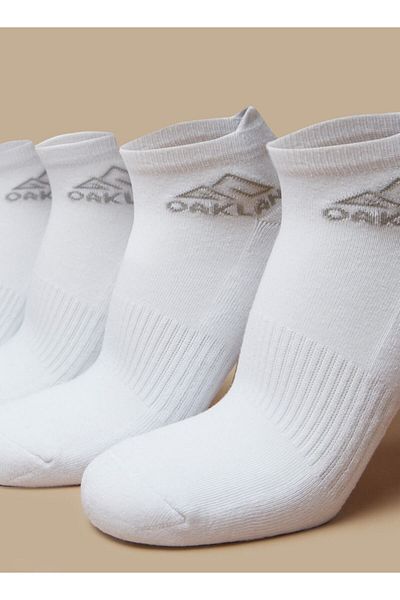 Oaklan by Shoexpress Logo Print Ankle Length Sports Socks - Set of 5