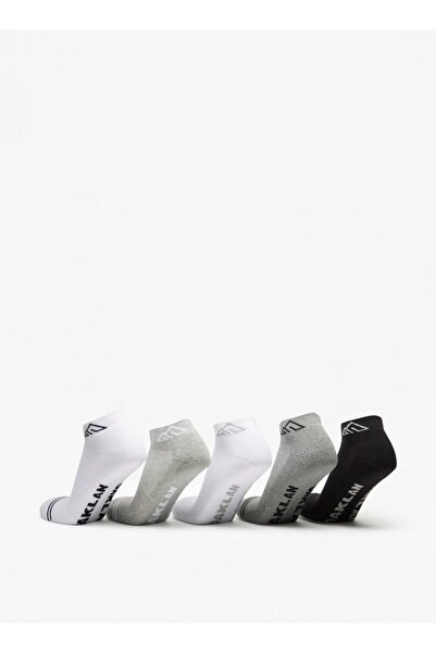 Oaklan by Shoexpress Logo Print Ankle Length Sports Socks - Set of 5