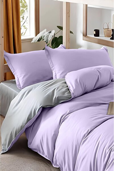 Always Еластично прилепващо чаршафче Двустранен комплект спално бельо за двой...