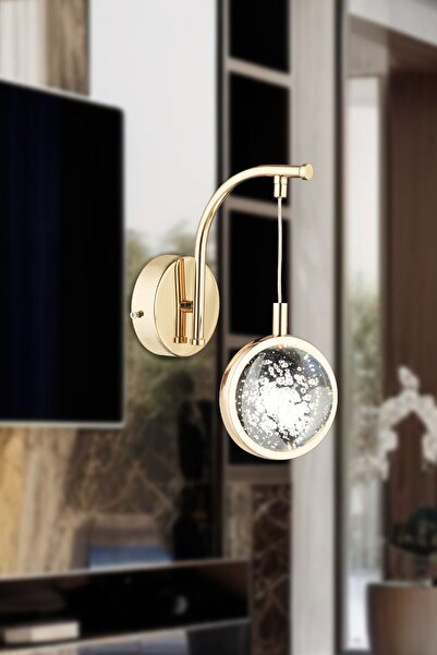 Apliqa Eldon Modern Gold 3 Renkli 5 Watt Tasarım Salon Koridor Ledli Salon Aplik