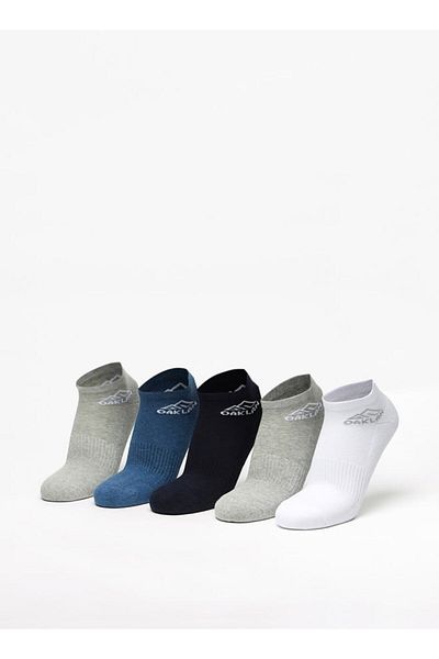 Oaklan by Shoexpress Logo Print Ankle Length Sports Socks - Set of 5
