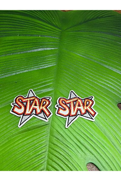 Gönülden Tasarım Набір з 2 емблем 6X6 см із написом «Star»