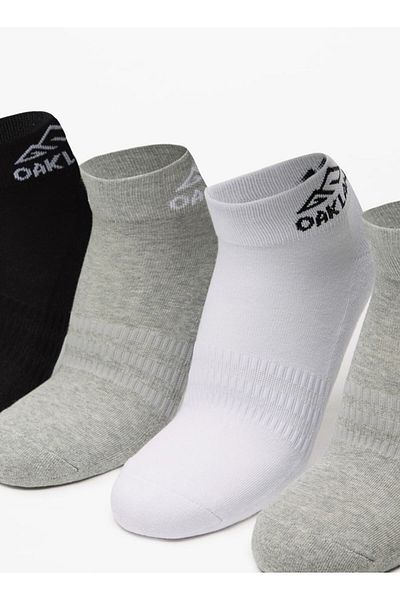 Oaklan by Shoexpress Logo Print Ankle Length Sports Socks - Set of 5