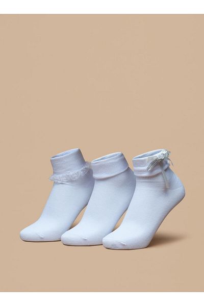 Flora Bella by Shoexpress Assorted Ankle Length Socks - Set of 3