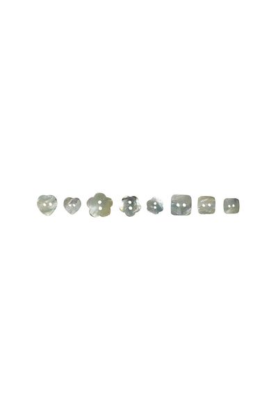 Final Düğme Bagel Model 4 - 100% Seashell, 15 Mm Button, 4 Holes Genuine Mother of Pearl (10 PCS)