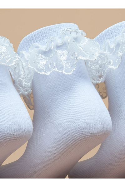Flora Bella by Shoexpress Frill Socks - Set of 3