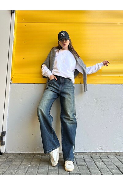 RockMore Y2K RECYCLED BAGGY JEAN PANTOLON