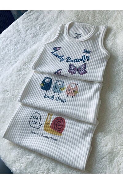 Gleamy 3 Piece Organic 100% Cotton Baby Bodysuit - Zibin Complex Pattern, Breathable Fabric