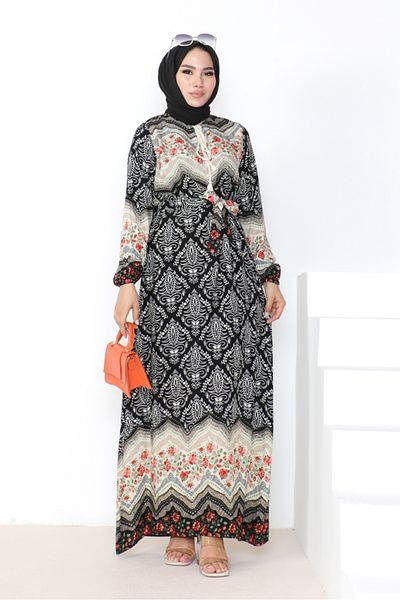 Bestenur Φόρεμα Viscose Black Ahter 1039