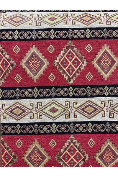 SG TEKSTİL VE DÖŞEME MALZEMELERİ Kilim Patterned Upholstery Cedar - Cushion, Balcony, Garden Fabric