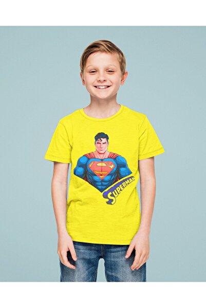 SEDİRLİ Tricou din bumbac de vară pentru copii cu imprimeu Superman