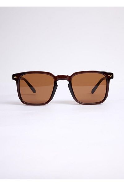 KAMPANİX New Season Unisex Sunglasses with UV400 Protection - BROWN