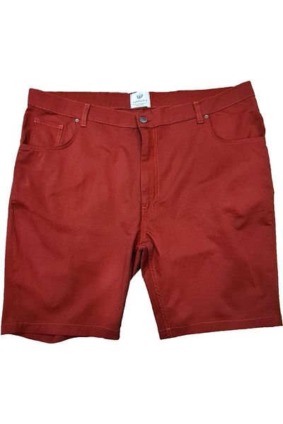 Lifeguard Large Size Lycra Chino Shorts Claret Red