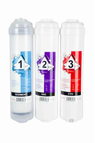 AQUA BELLA Kapalı Kasa Su Arıtma Filtresi King 3'lü Çift Karbonlu Kutulu