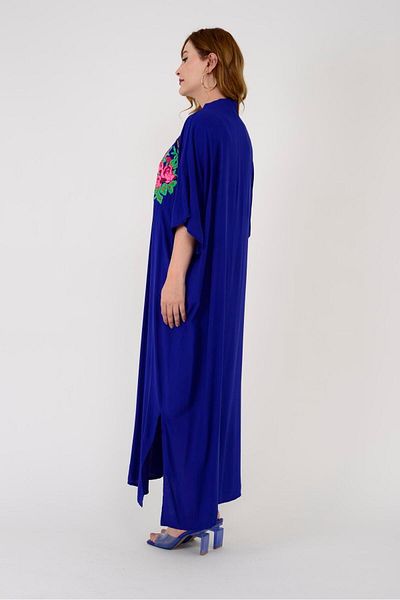 Park Moda AN10656 DETALIU DE BRODARE ROCHIE CU GÂTUL ÎN V