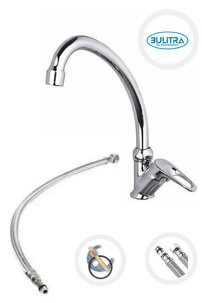 BULİTRA Su Armatürleri Single Marble Sink Faucet - Chrome Plated Solid Brass Material