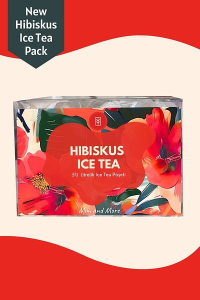 Mim and More Hibiscus Ice Tea Pack - Cold Tea Pack, 5X20 g