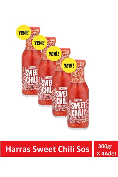 Harras Sweet Chili Tatlı Acı Sos 300gr X 4 Adet