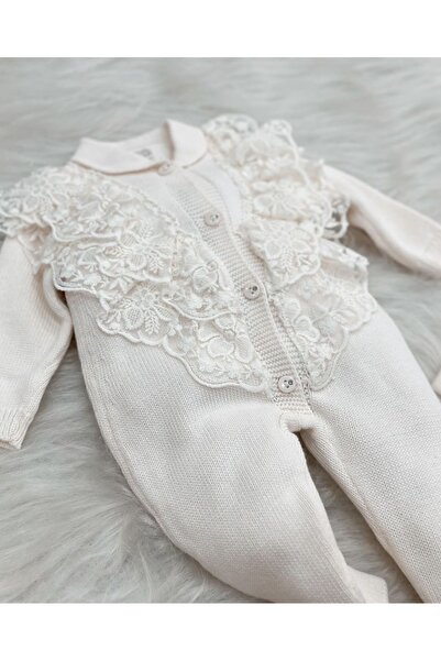Nipperland 100% Natural Cotton Knitwear Lace 5-Piece Newborn Set
