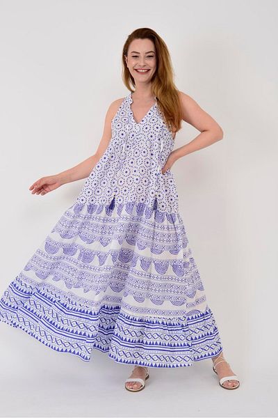 Park Moda AN10668 ROCHIE CU MÂNECĂ ZERO CU MODEL GEOMETRIC