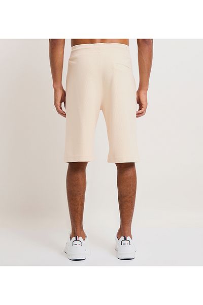Aeropostale Men's Beige Elastic String Waistband Shorts