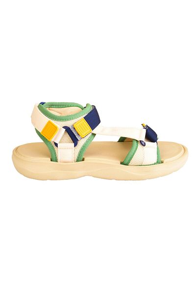 MODAONN Πολύχρωμα αθλητικά σανδάλια Unisex Velcro Flat Sole