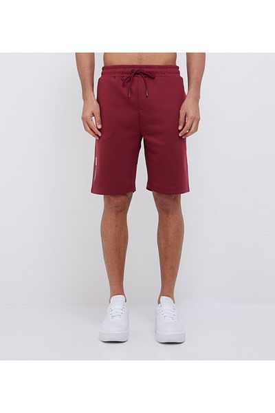 Aeropostale Men's Red Elastic String Waistband Shorts