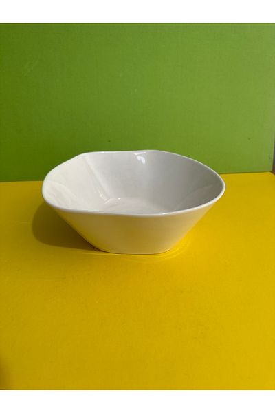 Kütahya Porselen Skallop 23 cm Large Bowl Set - 1 Piece CREAM