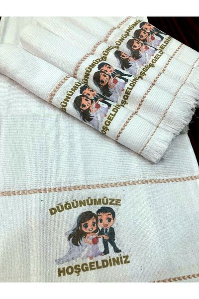 yörük tuhafiye Wedding Towel, Car Towel, Convoy Towel 12 Pieces. Promise, engagement, school towel, New Bride and Groom 1