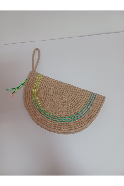 eatölye Γυναικεία ψάθινη τσάντα παραλίας