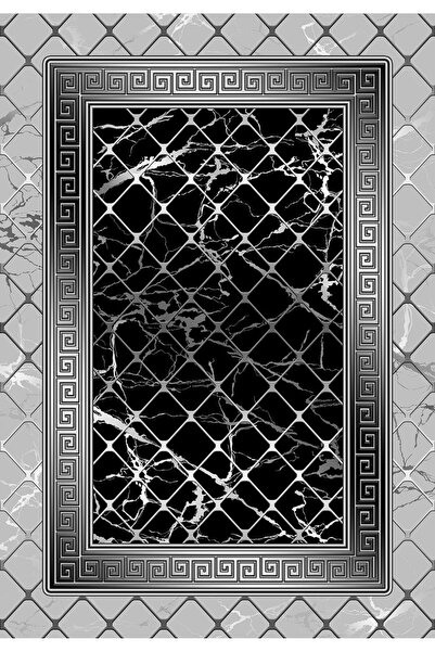 KRAL HOME Dijital Baskı  Kaymaz Deri PVC Taban Yıkanabilir Yolluk Koridor Mut...